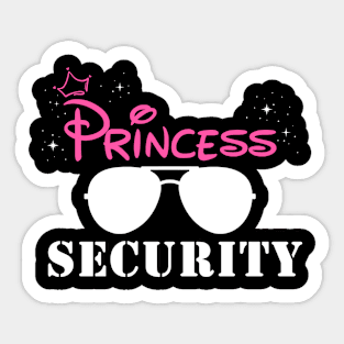 Princess Security Team Birthday Party Family Sticker